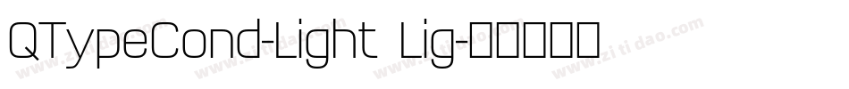 QTypeCond-Light Lig字体转换